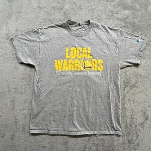 Golden State Warriors AT&T‎ T Shirt Crewneck Mens Printed Gray XL Short Sleeve